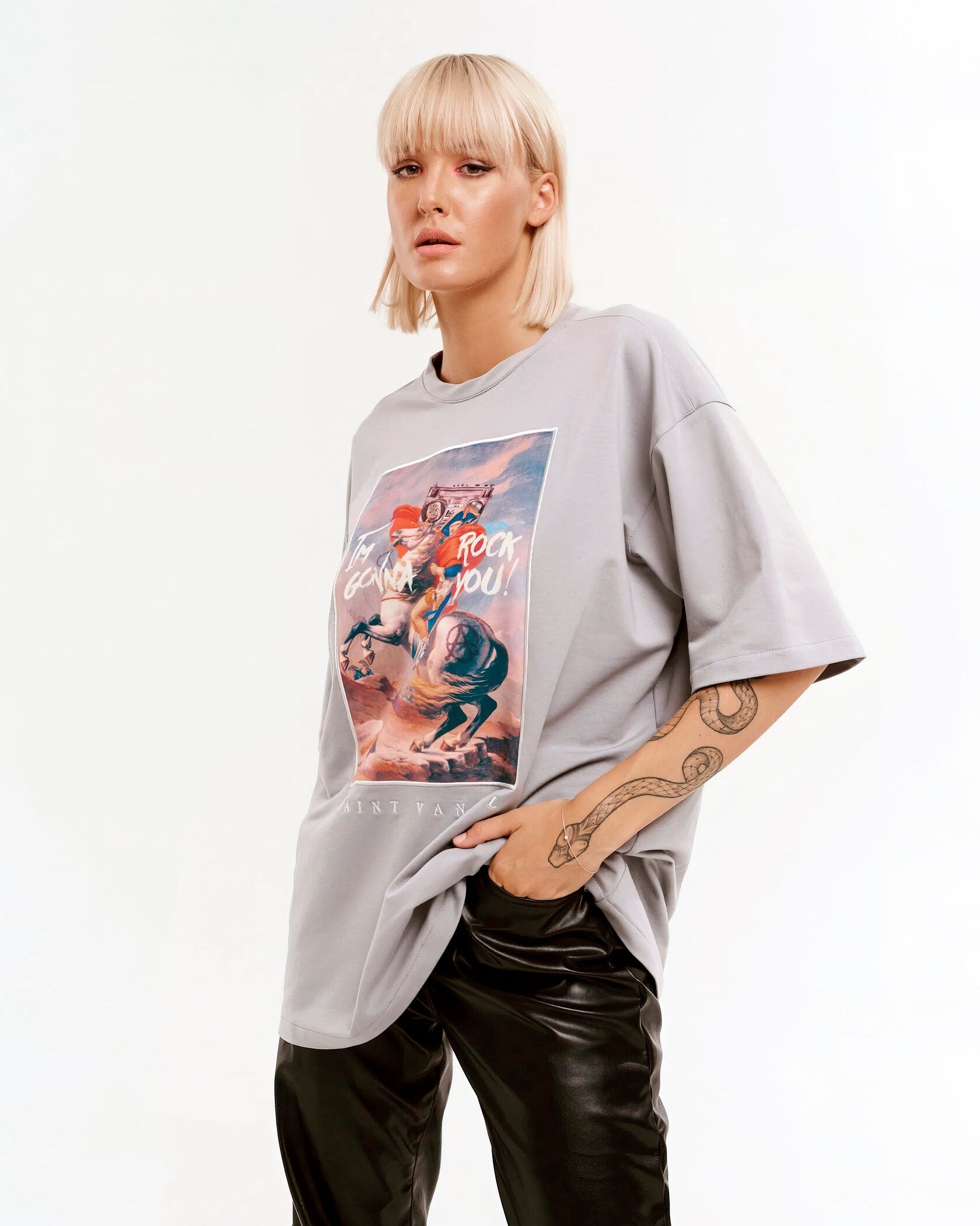 T-shirt “NAPOLEON” Grey