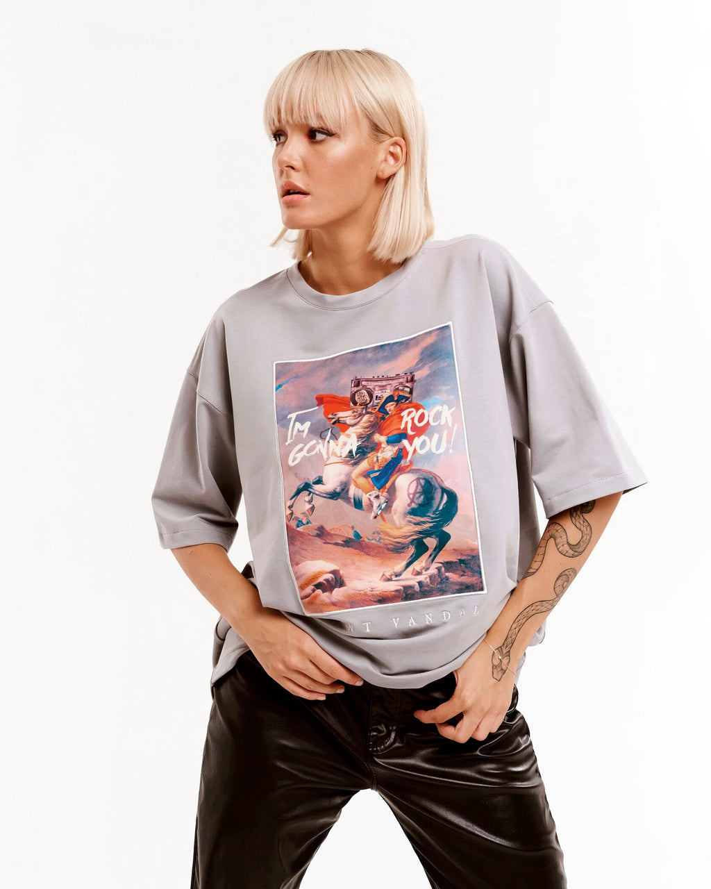 T-shirt “NAPOLEON” Grey