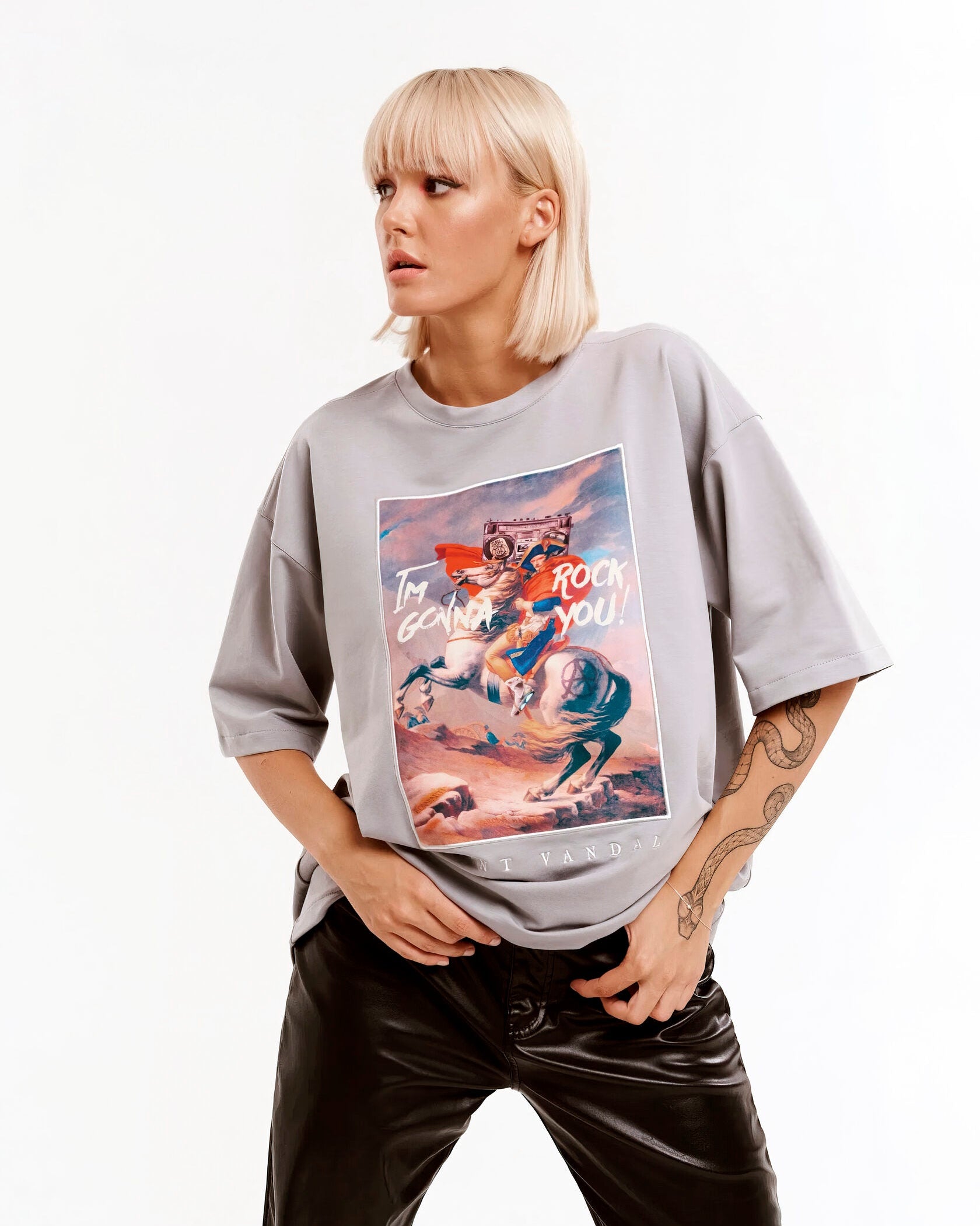 T-shirt “NAPOLEON” Grey