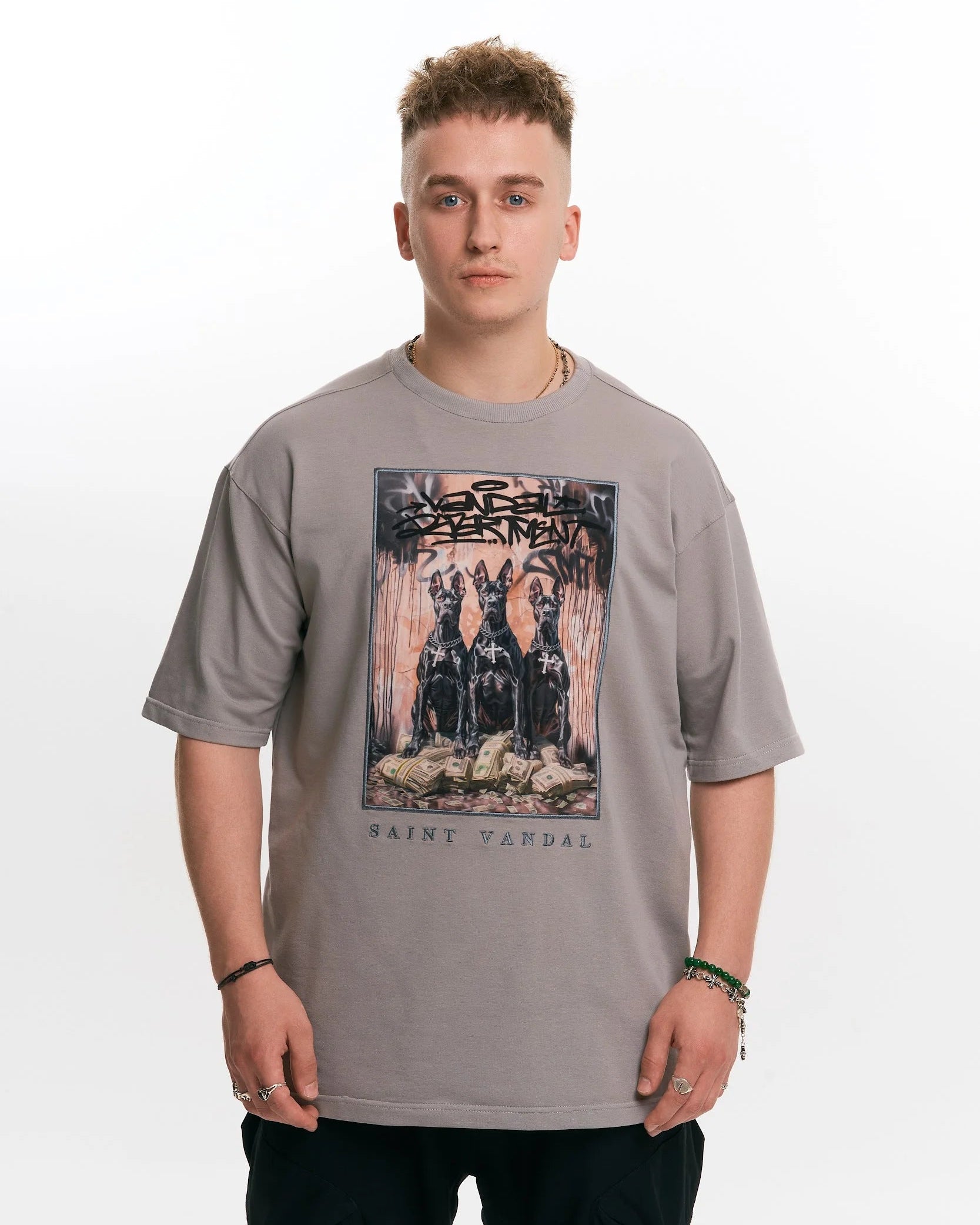 T-shirt “Capital Is Protected” Grey