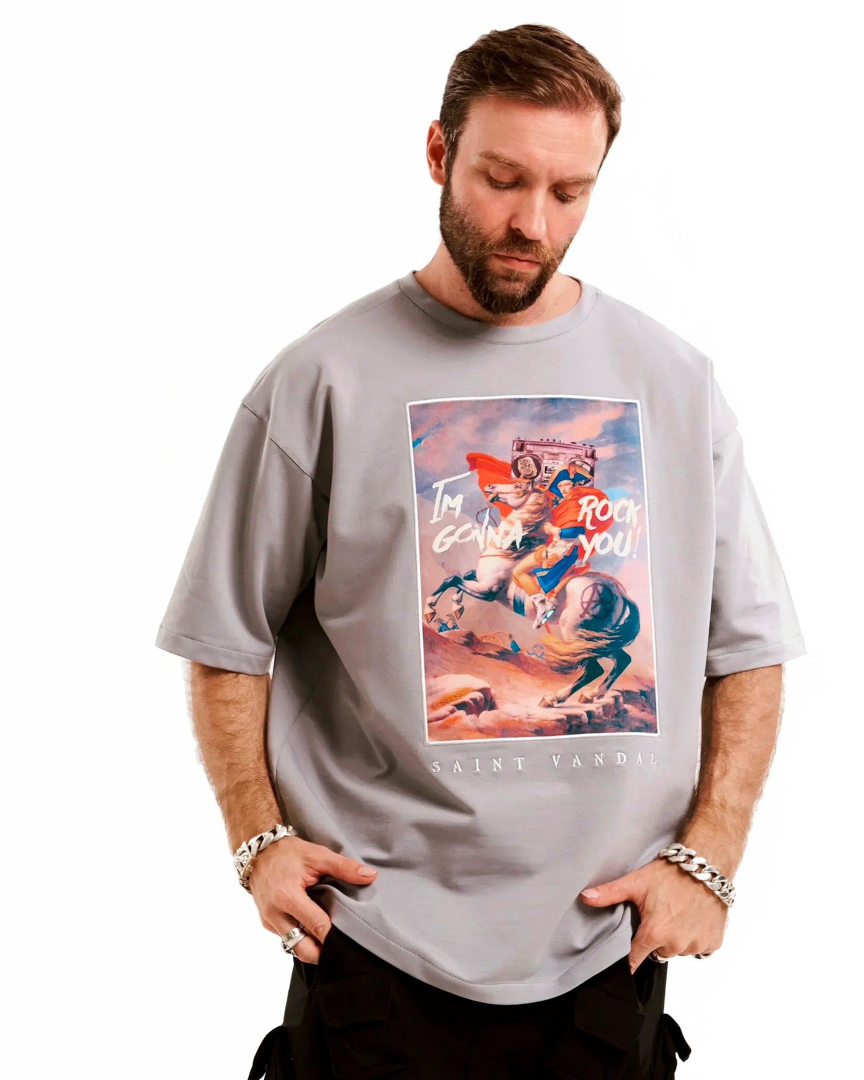 T-shirt “NAPOLEON” Grey