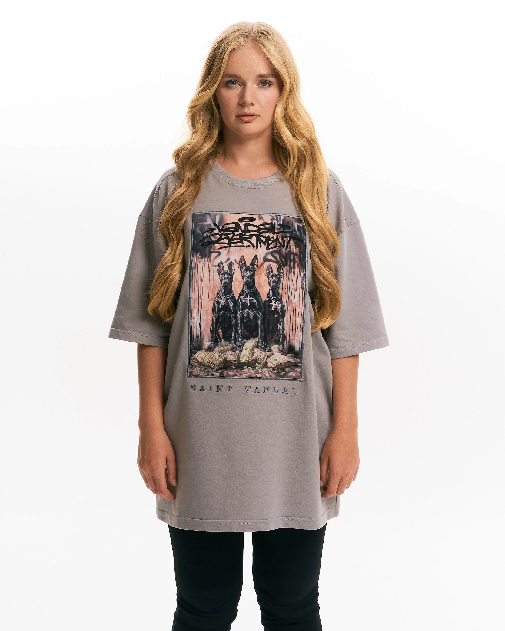 T-shirt “Capital Is Protected” Grey