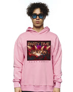 Hoodie “Party Time” Pink