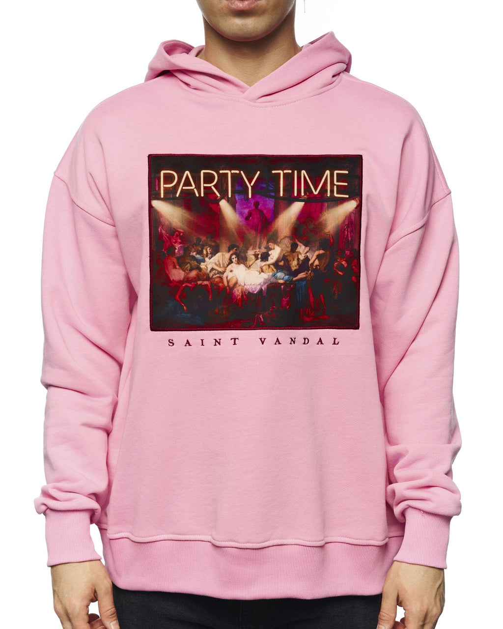 Hoodie “Party Time” Pink