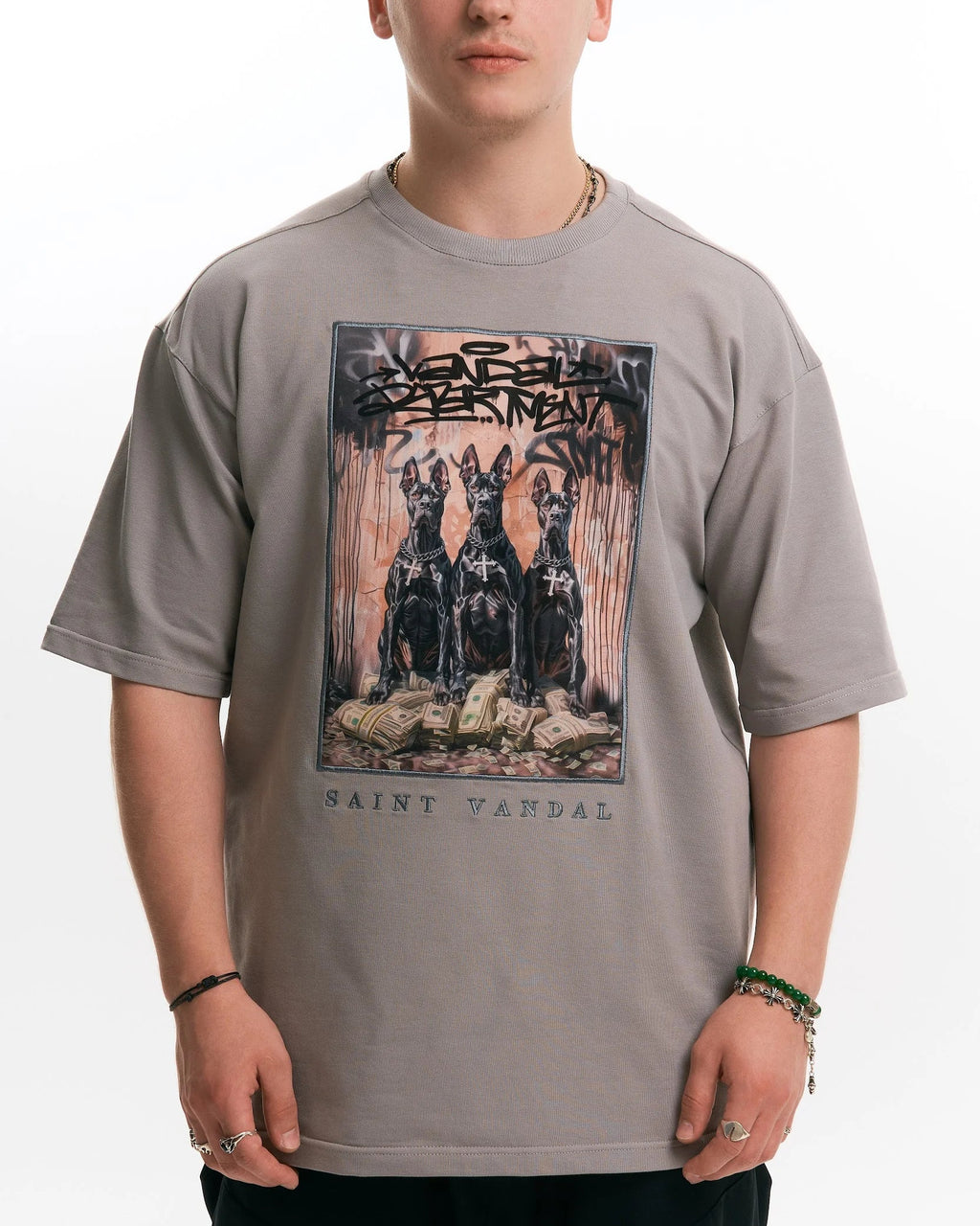 T-shirt “Capital Is Protected” Grey