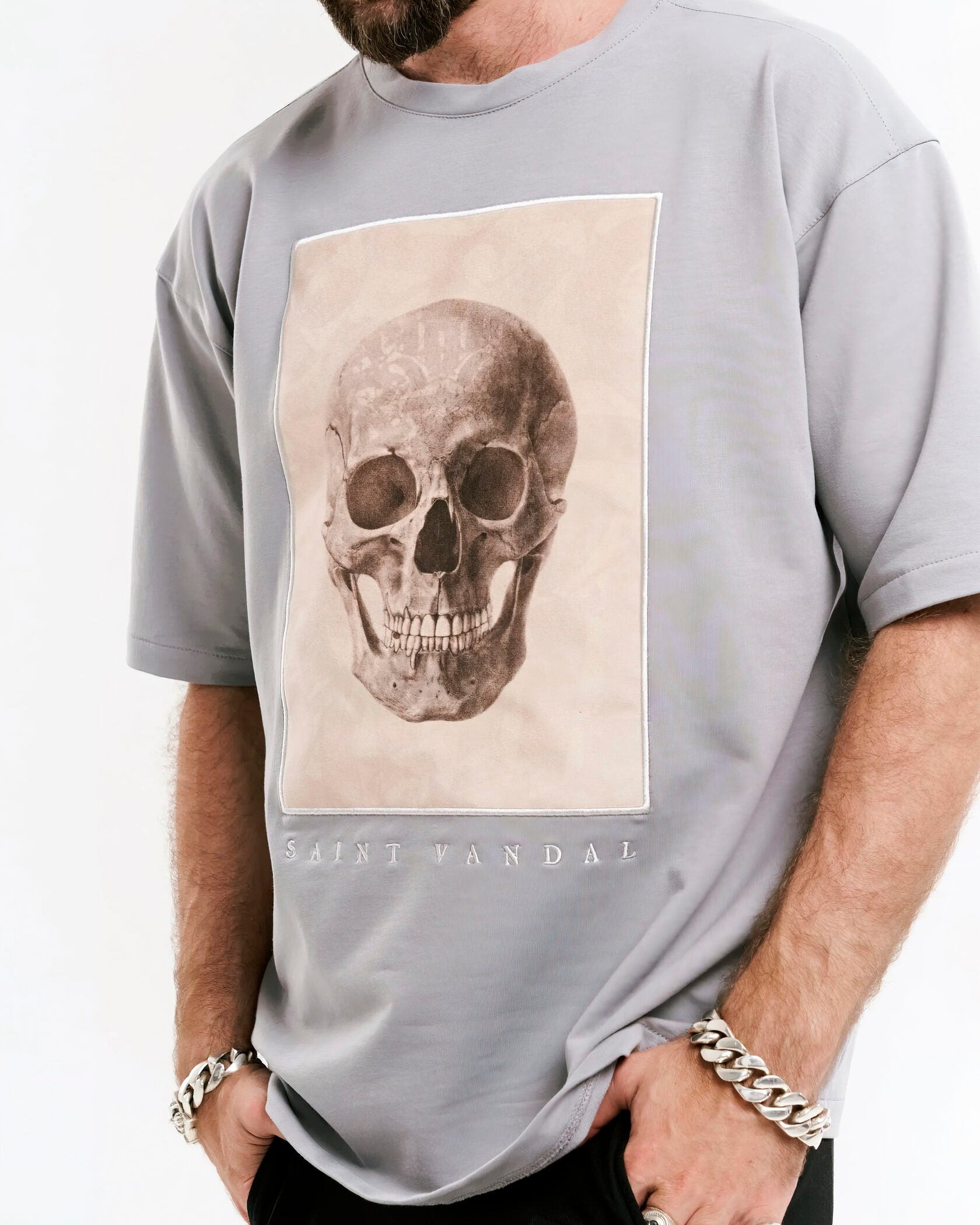T-shirt “Scull” Grey