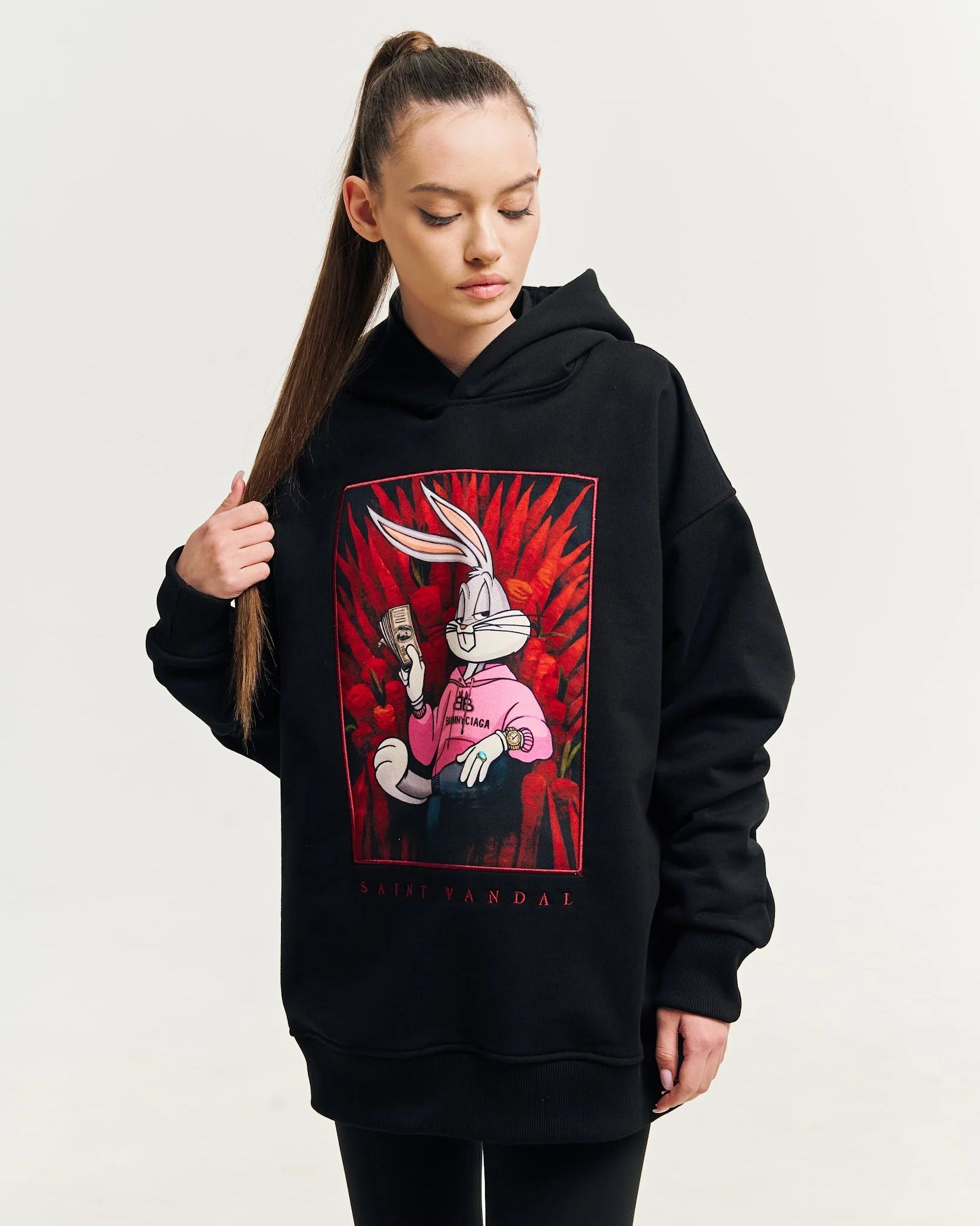 Hoodie “Bunny” Black